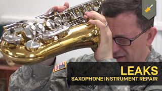 Leaks Saxophone Instrument Repair [upl. by Neened]