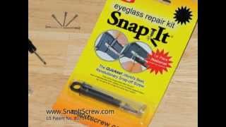 Fix Broken Glasses the Easy Way with SnapIt Screws [upl. by Rosa]