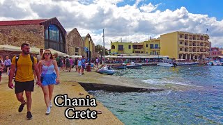 Understanding What to see in Chania of Crete  4K Walking Tour [upl. by Aiker]