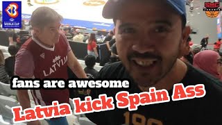 Indonesia Arena BasketBall World Cup 2023  Latvia kick Spain As  Latvia fans are awesome [upl. by Sidhu]