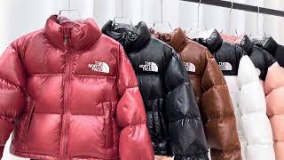 Actual shot of short womens down jacket [upl. by Youngman]