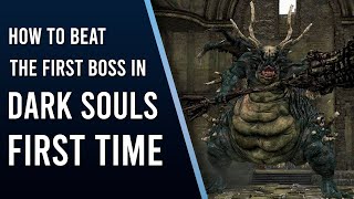 How to beat the first boss in Dark Souls FIRST TIME  Asylum Demon easy mode [upl. by Aelanej]