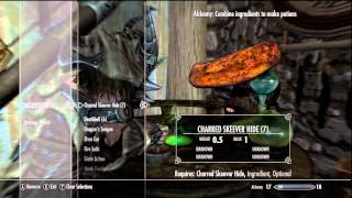 Skyrim Potion guide Cure curse amp Damage health [upl. by Enidualc]