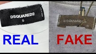 Real vs Fake Dsquared2 T shirt How to spot fake Dsquared [upl. by Ioved]