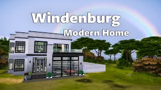 Modern Windenburg House  The Sims 4 [upl. by Iinden]