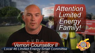 IBEW Local 46 Vernon from the limited energy small committee and the new contract proposal [upl. by Wolliw]