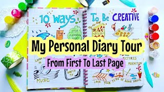 How to fill a Personal Diary from last to first page 😍 journalideas diaryideas [upl. by Llenaej925]