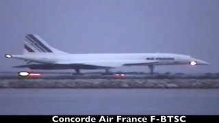 AIR FRANCE Concorde FBTSC take off from Nice Côte dazur France [upl. by Arhsub]