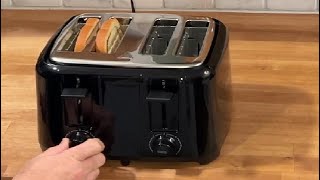 Proctor Silex 4 Slice Toaster Review 4 extra wide slots amp matches the kitchen Wife is happy [upl. by Atilrep]