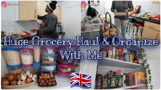 Living In UK Vlog Huge Grocery Haul  Organize With Me  Cost of Living In UK  Tola Lusi [upl. by Blackington]