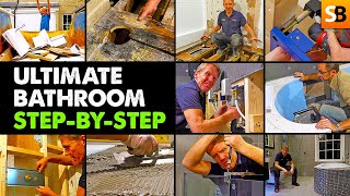 Complete Bathroom Renovation ✔ StepbyStep Tutorial [upl. by Dustman]