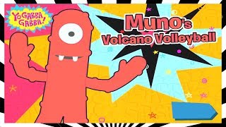 Yo Gabba Gabba Munos Volcano Volleyball  Yo Gabba Gabba Games [upl. by Enytsirk599]