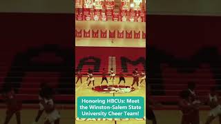 Honoring HBCUs Meet the WinstonSalem State University Cheer Team [upl. by Nylannej463]