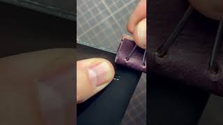 HOW TO MAKE EDC LEATHER WALLET  DIY PDF PATTERN shorts [upl. by Eilyab]