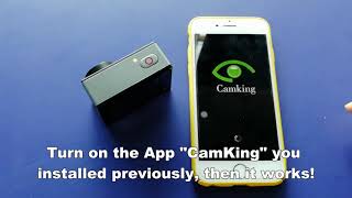 How to connect Campark X20 action camera with smart phone via WiFi [upl. by Marelya660]