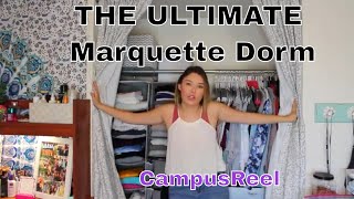 The ULTIMATE Dorm Room Tour 2019  Marquette University Dorms [upl. by Jessen877]