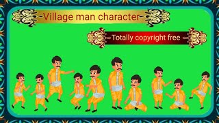 New croma toon cartoon character green screen video copyright free [upl. by Sholley924]