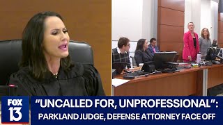 Parkland trial erupts in shouting match between judge attorney after defense abruptly rests [upl. by Mannuela600]