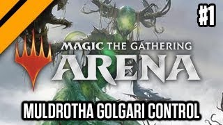 MTGArena Dominaria Drafts  Muldrotha Golgari Control P1 sponsored [upl. by Ailuig]