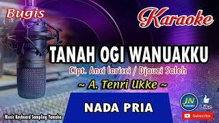 Tanah Ogi WanuakkuBugis Karaoke Keyboard Nada CowokLirik Cipt Anci Laricci [upl. by Jacquelyn]