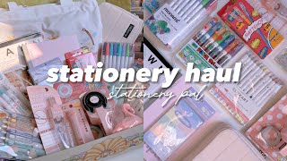 stationery haul 🩷 highlighters sticker maker art supplies amp more ft Stationery Pal [upl. by Lawtun]