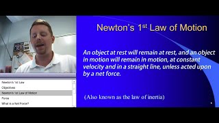 High School Physics  Newtons 1st Law of Motion [upl. by Anauqahs]