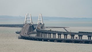 Two dead after Crimea bridge explosion [upl. by Dorweiler]