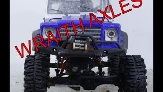 Burnout RC  Wraith Axles on SCX10 [upl. by Nylinnej]