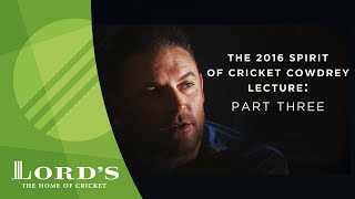 Brendon McCullum part 3  The death of Phil Hughes  2016 Cowdrey Lecture [upl. by Aissak]