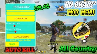 MOD MENU FREE FIRE HACK FF ADVANCE SERVER MOD MENU AUTO KILL Headshot Hack injector ob46 update 2024 [upl. by Lalita426]