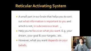 Reticular Activating System and some Law of Attraction Tips [upl. by Anifesoj]