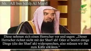 Sh Ali bin Salih Al Marri  Das Nötigen der Leute zum Takfir auf Herrscher [upl. by Atikir352]