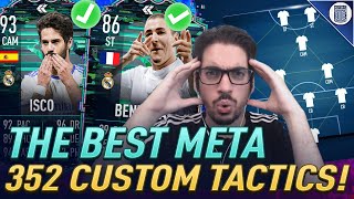 THE BEST META 352 CUSTOM TACTICS FOR FIFA 22 ULTIMATE TEAM ELITE amp FUTCHAMPS FLASHBACK ISCO [upl. by Adnhoj]