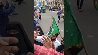 Milad Unab jills Charminar hyderabad minaramdi route [upl. by Atsok]