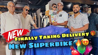 LADAKH TRIP KE LIYE NEW SPORTS BIKE KI DELIVERY LE HI LI 😍💰 Worth 28 Lakhs 🤯 lehladakh sportsbike [upl. by Gnap]