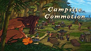 Disneys Tarzan video game PS1 100 CAMPSITE COMMOTION Walkthrough [upl. by Robina]