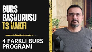 4 KATEGORİDE BURS PROGRAMI BURS VEREN KURUMLAR 2024 T3 VAKFI BURSU [upl. by Moht800]