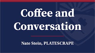 Coffee amp Conversation with Nate Stein October 2021 [upl. by Toomay]