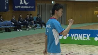 渡辺 勇大富岡・福島県 vs 小倉 由嵩東大阪大学柏原・大阪府 全国高校選抜2015 [upl. by Hough]