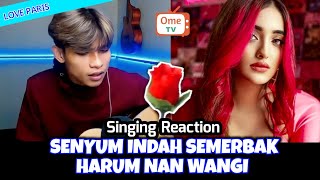 THE REACTION OF ROMANTIC LOVE SONG FROM FRANCE singingreactions [upl. by Awahsoj]