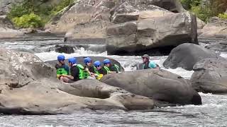 Ohiopyle 22 Sept 2024 Rafters at Railroad Rapids [upl. by Nerret]