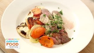 Steak Recipe with Horseradish Butter amp Vegetables  One Pot Meal  Everyday Food with Sarah Carey [upl. by Elin]