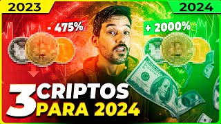 3 CRIPTOMOEDAS PROMISSORAS PARA INVESTIR PARA 2024 [upl. by Terrag647]