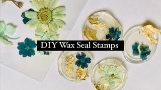 Easy DIY Wax Seal Stamps  Using things you have at home [upl. by Shoifet236]