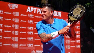 TITO ALLEMANDI SE ESTRENA EN APT PADEL TOUR ENTREVISTA [upl. by Julietta]