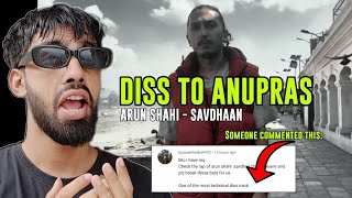 Diss To Anupras 😳  Arun Shahi  Savdhaan सावधान Reaction [upl. by Him]