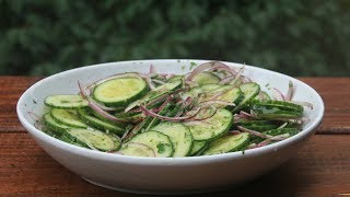 Salade de concombre au citron vert et au coriandre [upl. by Molli484]