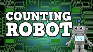 Counting Robot counting by 2s 5s amp 10s for kids [upl. by Gnek]