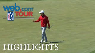 Maverick McNealy drains birdie putt for Shot of the Day [upl. by Ayekat]