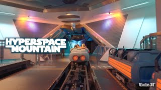 Hyperspace Mountain  A Star Wars Space Mountain Coaster Ride  Disneyland 2024 [upl. by Anirtek368]